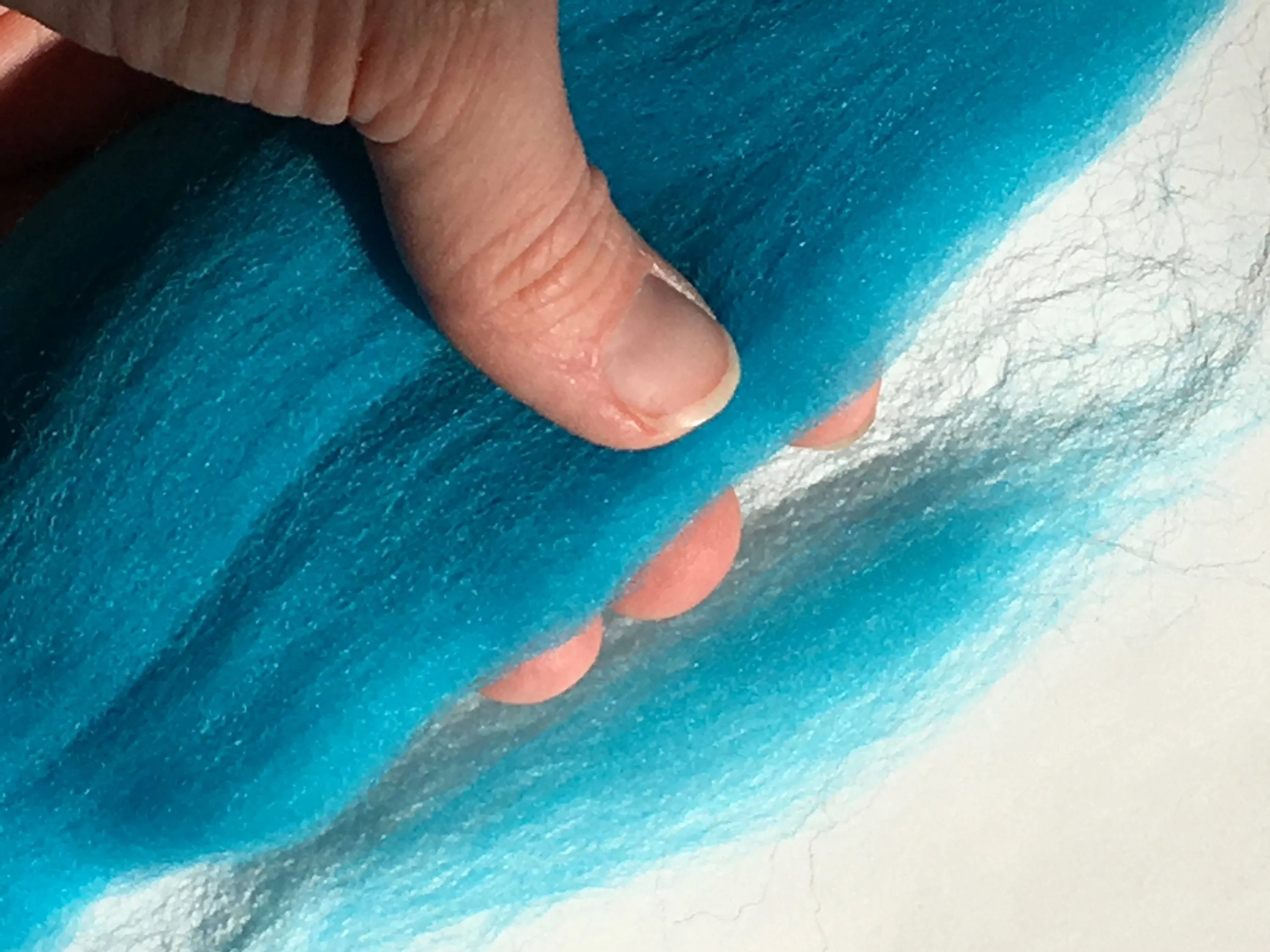 Teal Blue  Wool Roving Merino- Spin into Yarn, Needle Felt wet felt, weave, knit, all Crafts, cover soap,tapestry weaving,wool top