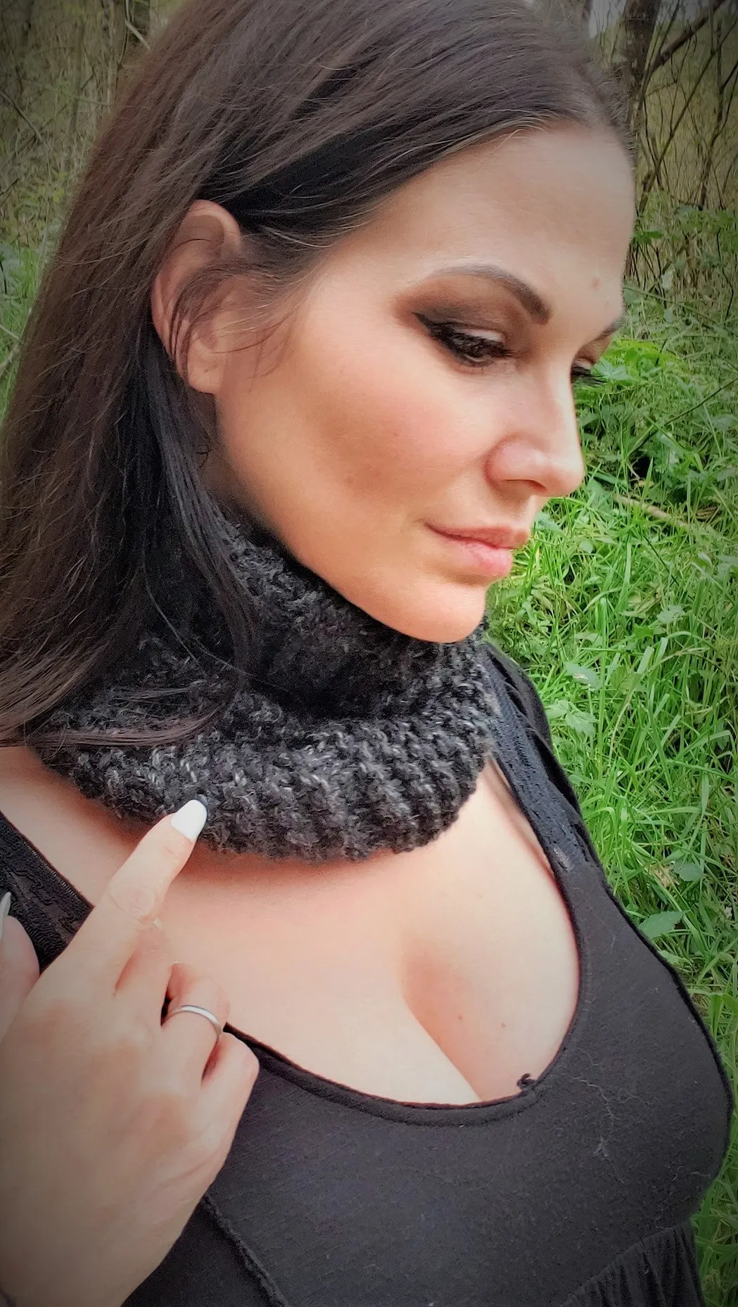 The Evening Storm Handmade Infinity Scarf