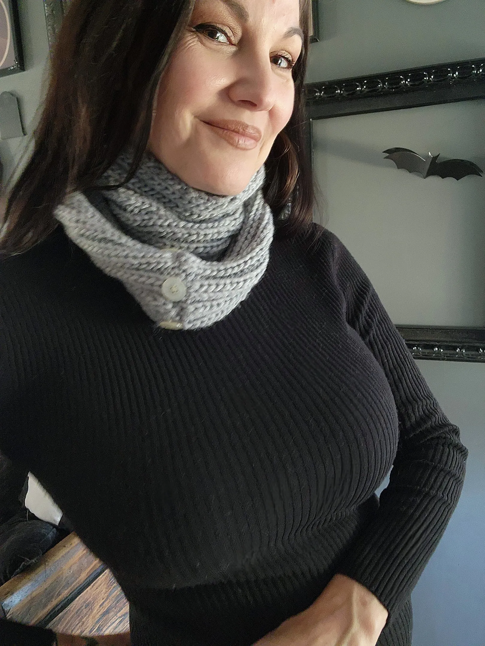 The "Frost" Hand Knit Infinity Scarf