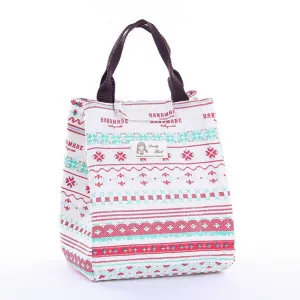 Thicken Canvas Picnic Lunch Bag Insulation Cold Bag Handbag Bag refrigerator bolsa termica Cooler Box Thermo lancheira