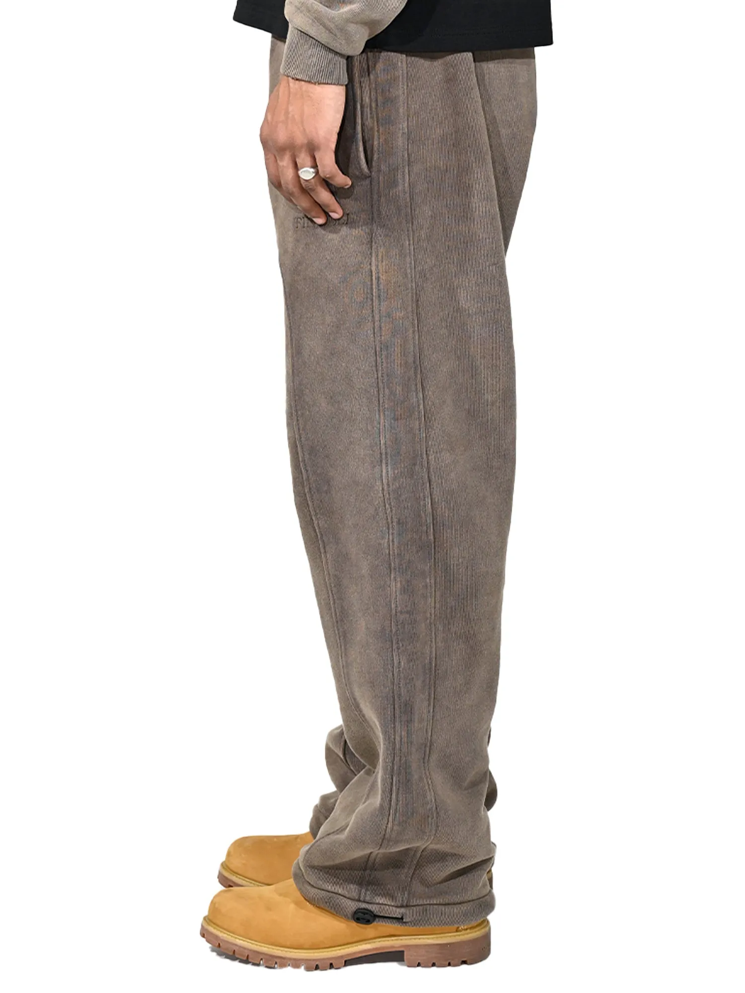 Washed Baggy Sweatpants Brown