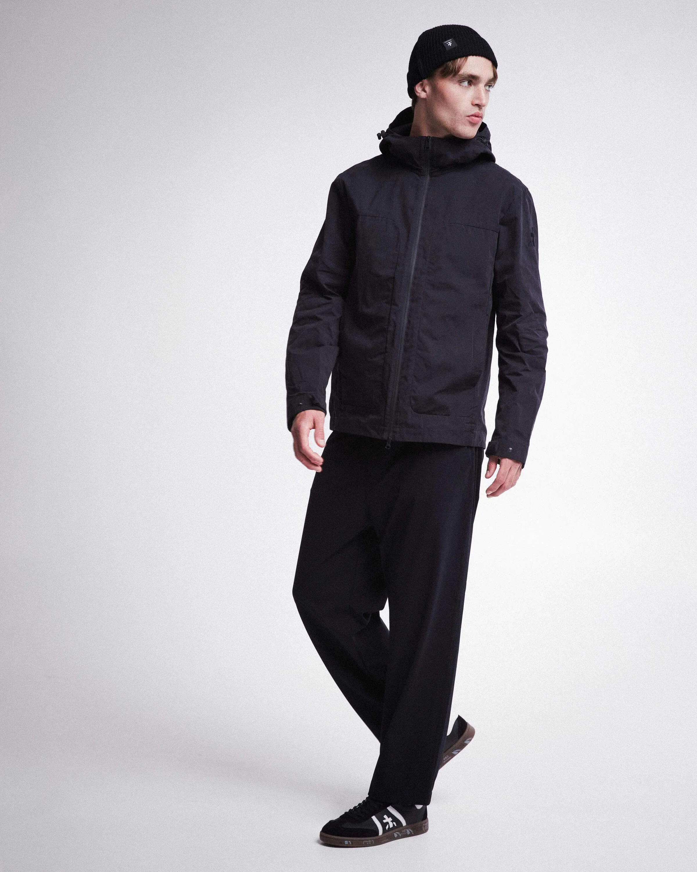 Waxed Cotton Hooded Blouson PR405310