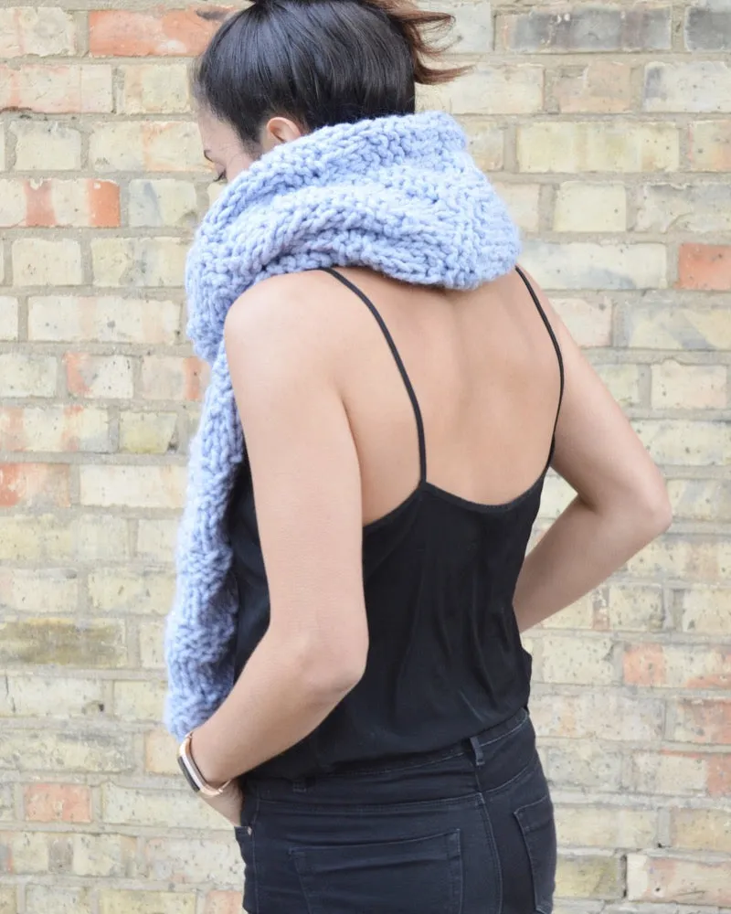 Zaggy Super Scarf - Downloadable Chunky Knitting Pattern