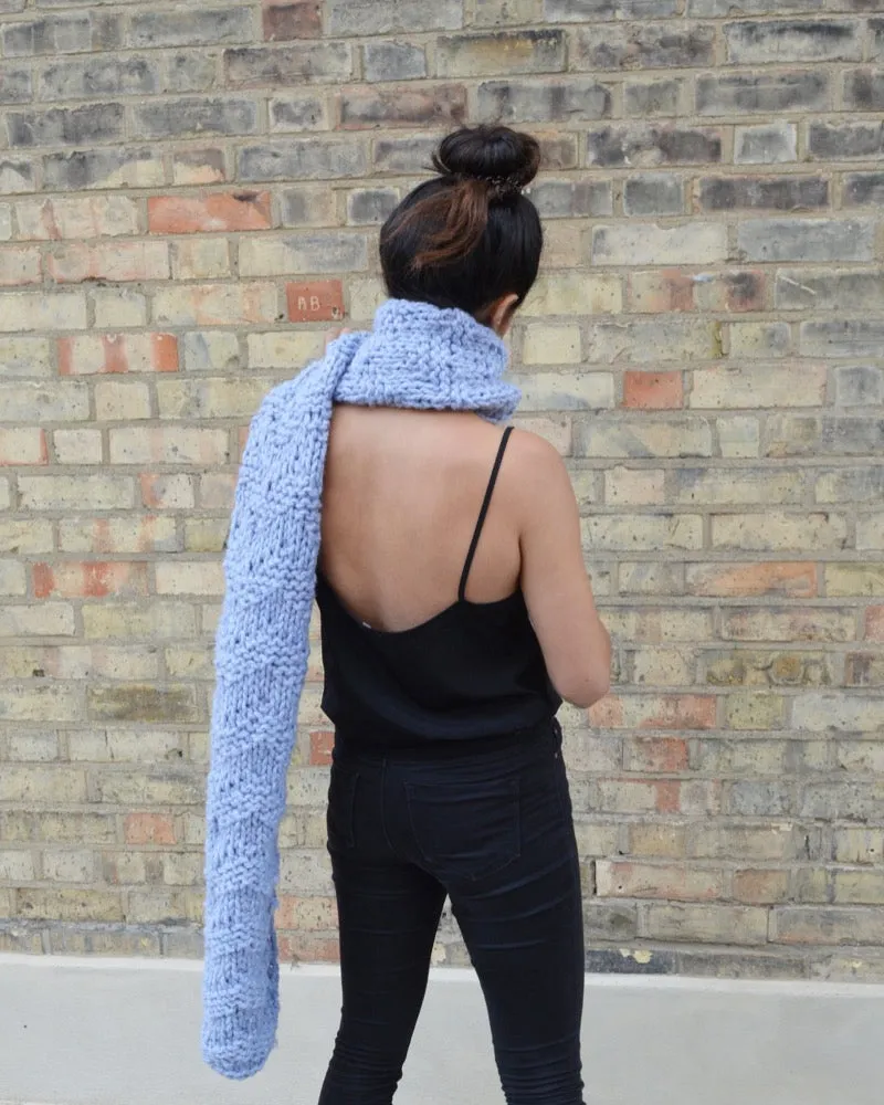 Zaggy Super Scarf - Downloadable Chunky Knitting Pattern